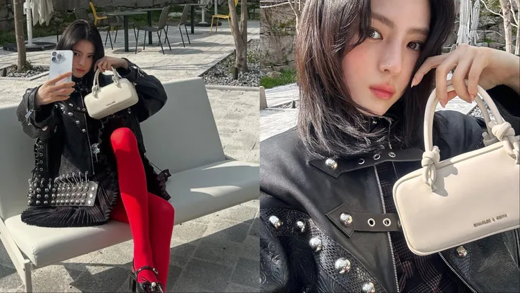 韓素希透過一系列自拍美照悄悄曬出她的新歡。翻攝韓素希IG、品牌提供