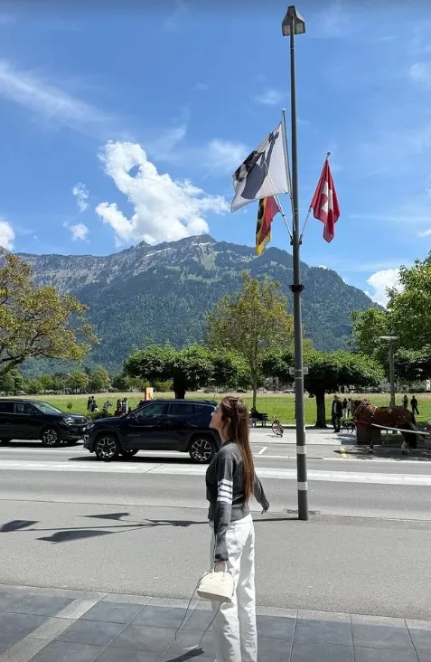 林千又秀瑞士美景。翻攝林千又IG