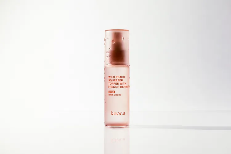 Kuoca野桃Wild Peach水潤噴霧，50ml／820元。品牌提供