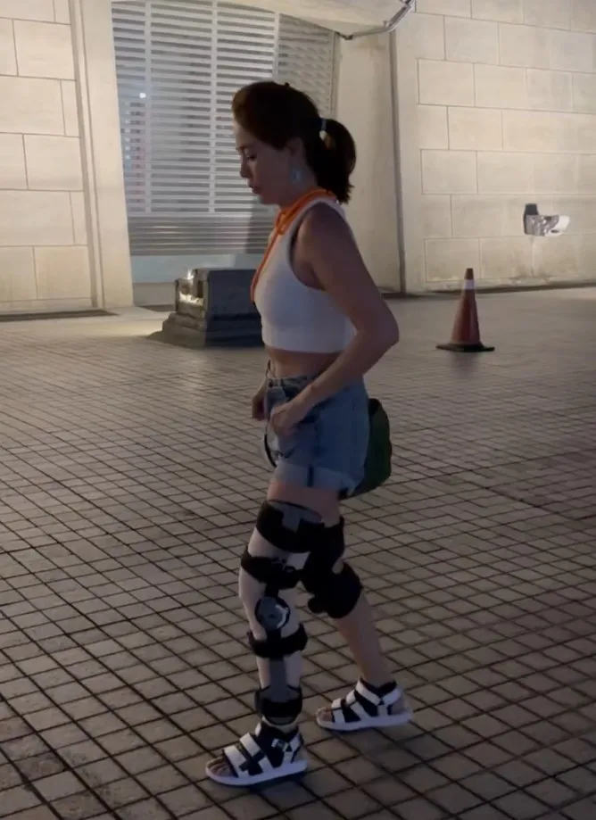 黃瑄手術後努力復健。翻攝黃瑄IG