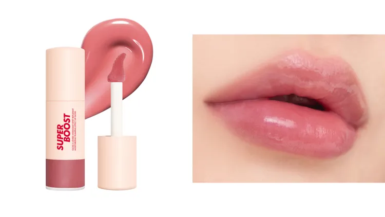 MAKE UP FOR EVER SUPER BOOST超能量冰沙翹唇萃#10蜜桃冰沙。品牌提供