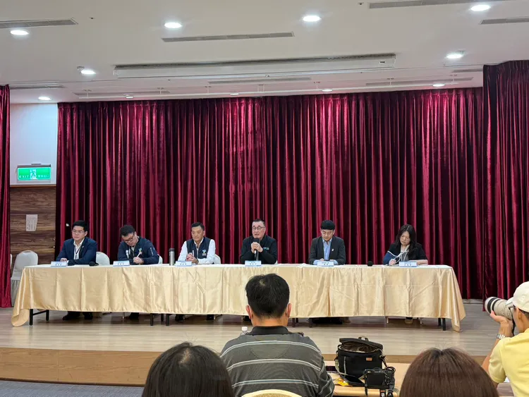 北市府召開記者會回應輝達海外總部相關問題。張綵茜攝