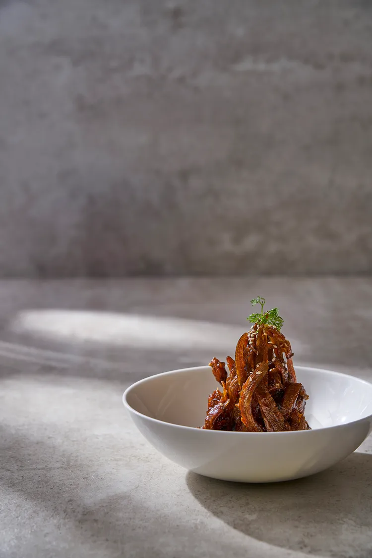 賣相立體吸睛的國聯大飯店北馥樓「鳳尾子魚」，限時55折優惠。業者提供