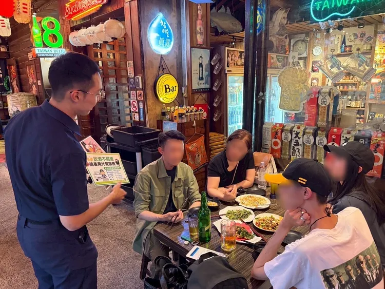 高雄警方1月至4月份警方至飲酒場所宣導共計505處。翻攝畫面