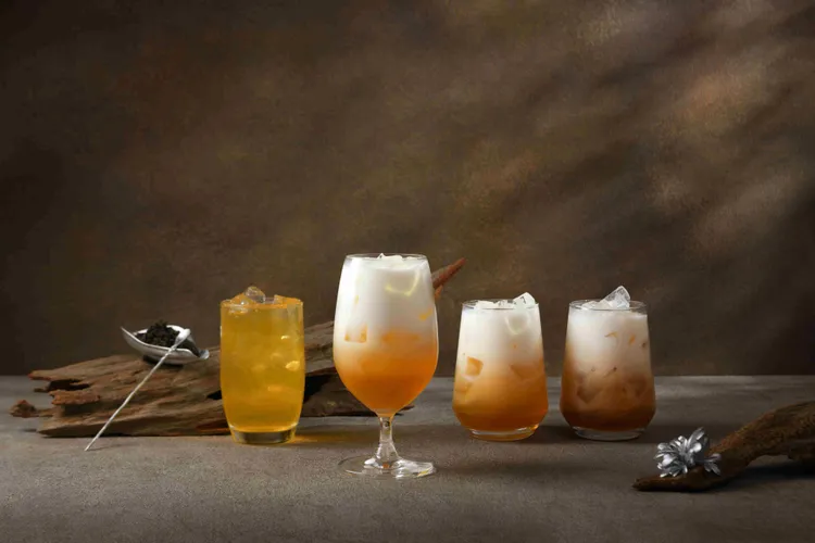 全新品牌概念店打造出4種香型烏龍奶茶系列。日出茶太提供