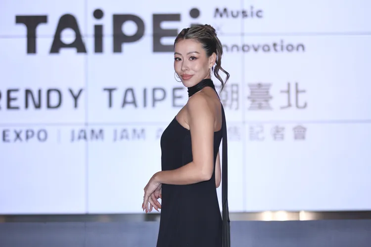 蔡詩芸今出席音樂節記者會，火辣破表。彭欣偉攝