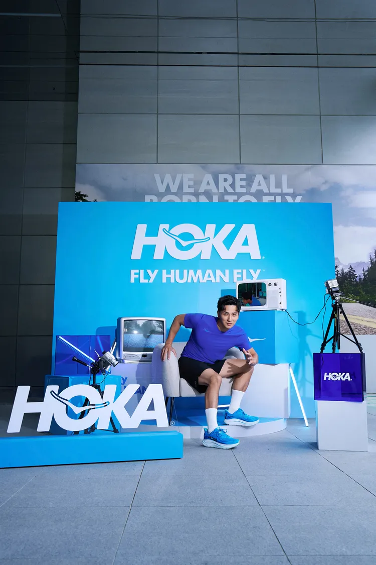 小煜分享日常與老婆在日落時一起跑步的甜蜜事蹟。品牌提供