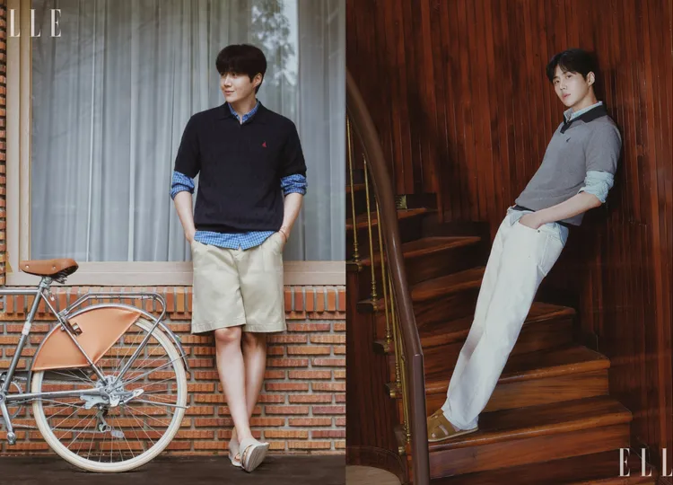 金宣虎擁有183公分高挑身形。翻攝ellekorea IG