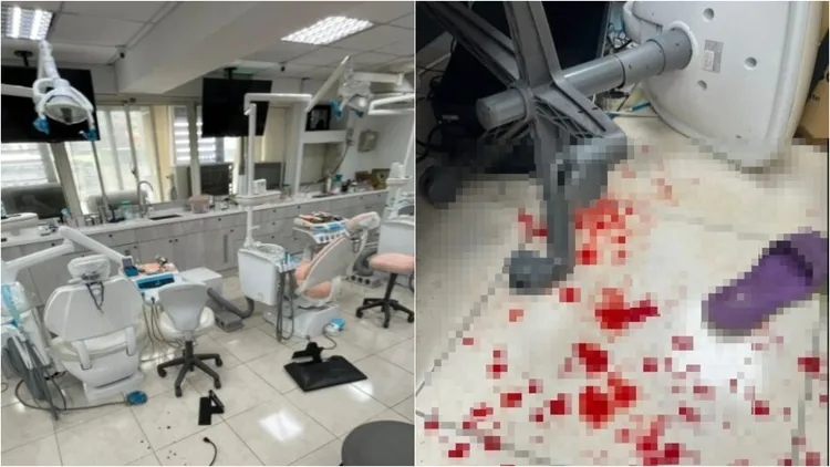 一名男子因洗牙太痛，竟當場失控痛毆女牙醫師。翻攝爆料公社