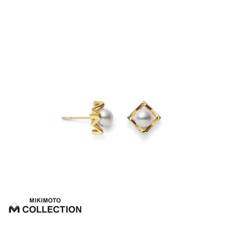 MIKIMOTO M collection 18K黃金耳環，18K黃金，搭配日本Akoya珍珠（約6.25mm），4萬元。品牌提供
