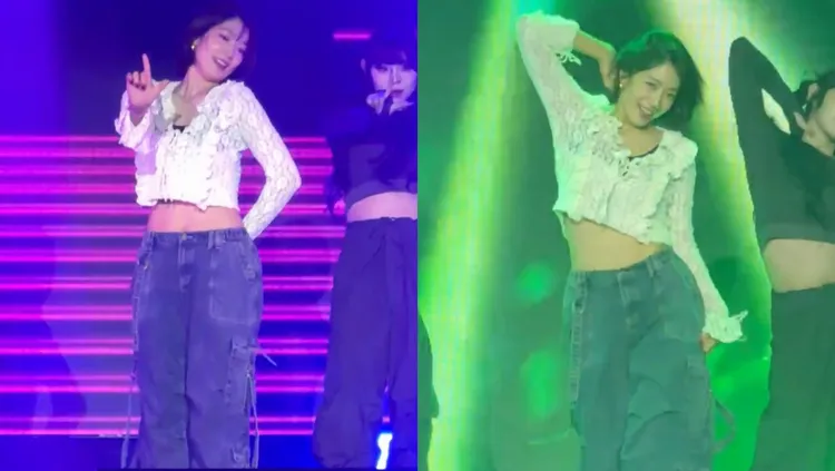 朴信惠辣跳《like JENNIE》、《Whiplash》。讀者提供