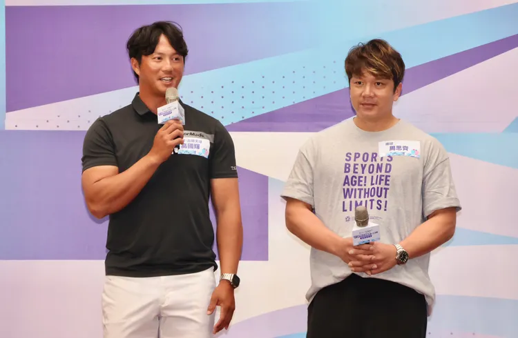 高國輝（左）、周思齊（右）等退役球星都有報名世壯運棒球項目。莊宗達攝