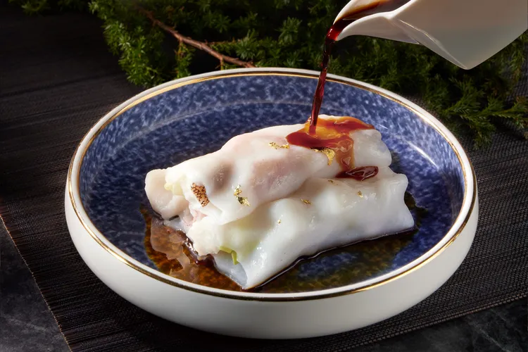 韭黃東星斑腸粉。業者提供