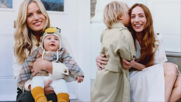 潔芮霍爾的2名女兒各自與他們的小孩一同入鏡。品牌提供