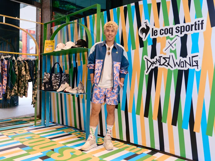 設計師Daniel Wong將自己擅長的印花元素替Le Coq Sportif帶來嶄新視覺。品牌提供