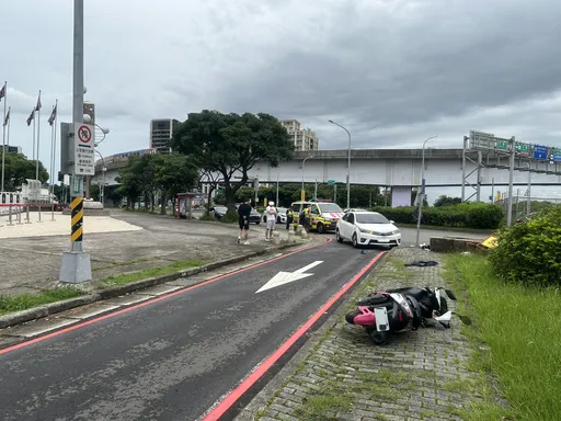 味全龍張政禹青埔球場旁車禍 擦撞同向機車!騎士骨裂、擦挫傷