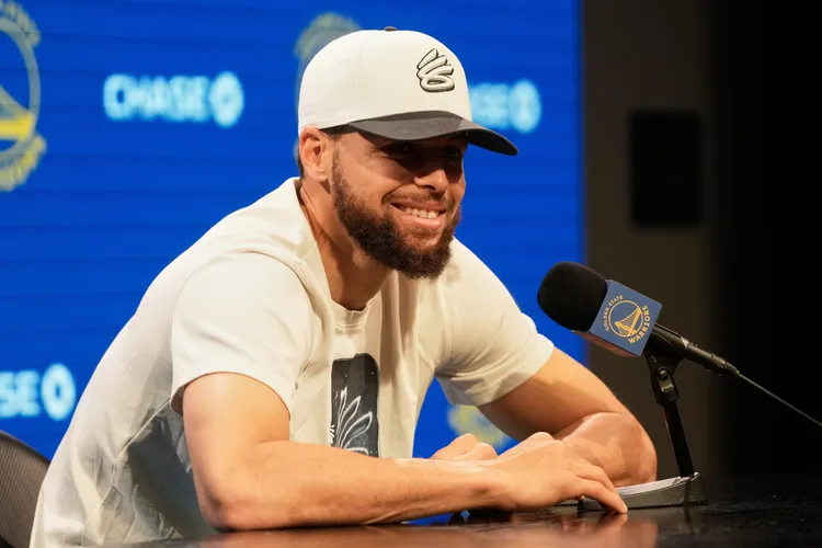 第2名的柯瑞深受台灣球迷喜愛。美聯社