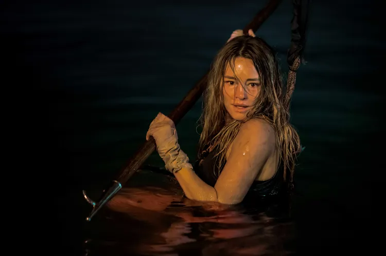 哈西哈里森被一名迷戀鯊魚的連環殺手綁架。CATCHPLAY提供