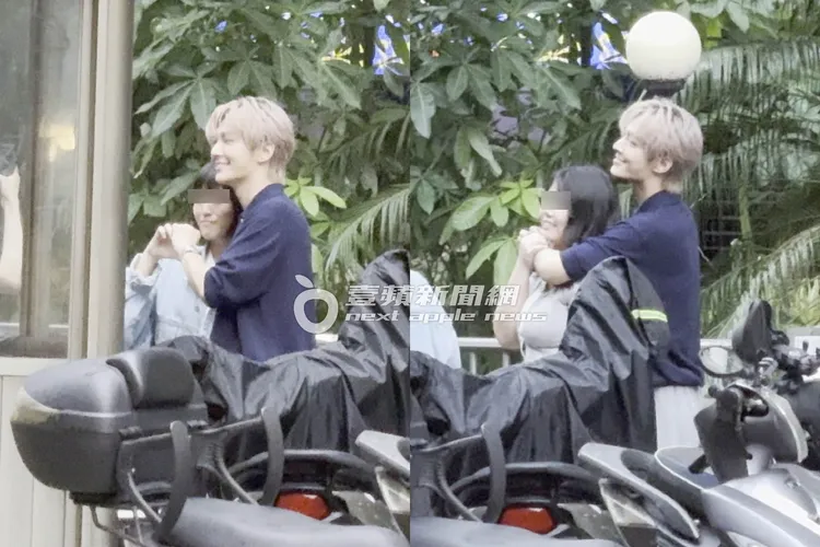 炎亞綸在路邊滿足粉絲需求，收禮物、比愛心、鎖喉拍合照來者不拒。合成照片、特勤中心攝