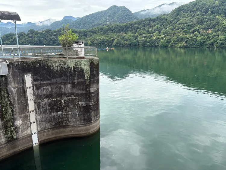 石門水庫蓄水率約九成五。北水分署提供
