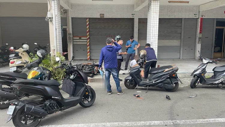 警方壓制嫌犯。翻攝畫面