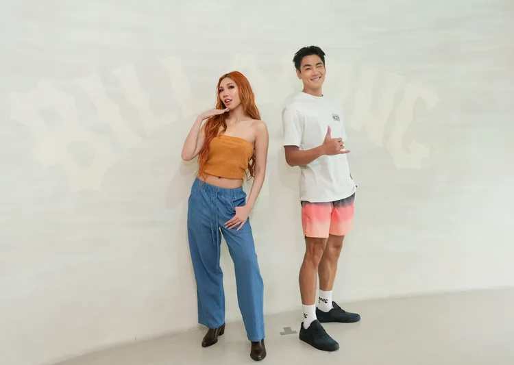 禾浩辰（左）、Karencici（右）另也演繹BILLABONG日常風格。品牌提供
