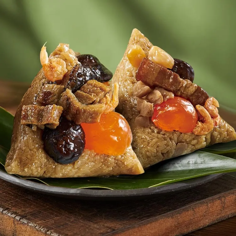 寒舍－海味雙饗粽(4入)X2袋原價1640元、優惠價1440元。業者提供