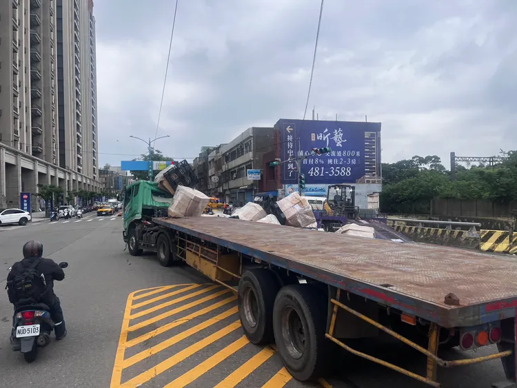 車禍現場。楊梅警分局提供