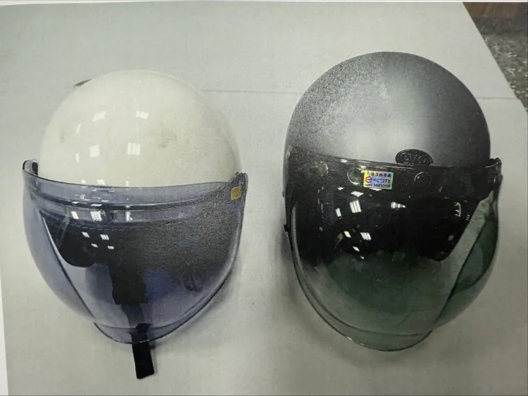 邱男竊走的安全帽。警方提供