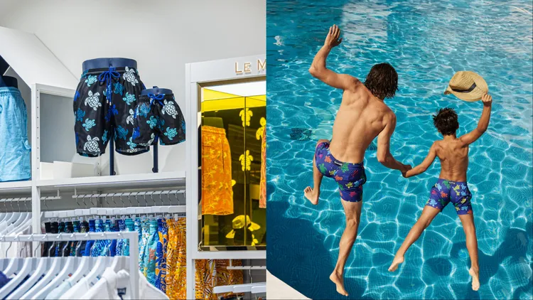 Vilebrequin的招牌還包括了「Father & Son」父子成套設計。品牌提供