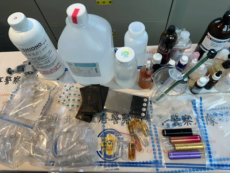 警方查獲相關證物。警方提供