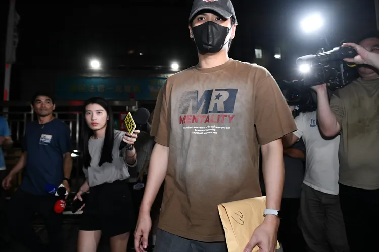 陳零九以30萬元交保。彭欣偉攝