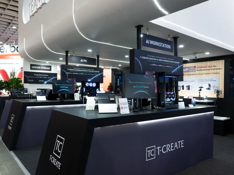 T-CREATE AI 工作站區。十銓科技提供