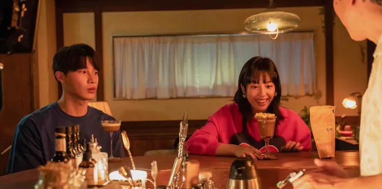 宋偉恩、王渝萱劇中火花、甜味十足。逆光電影提供