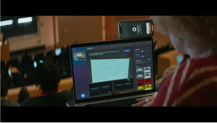 Apple為Mac加入放大鏡功能，並支援iPhone「接續互通相機」使用。Apple提供