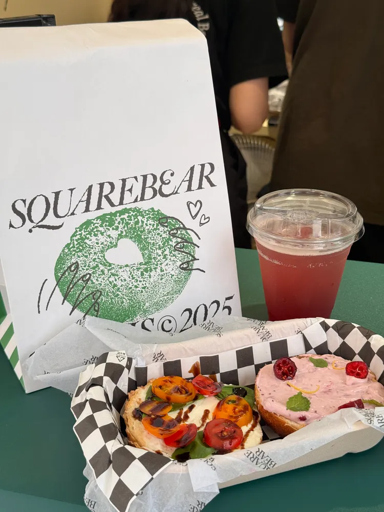 SQUAREBEAR限時推出貝果聯名套餐。劉旻君攝