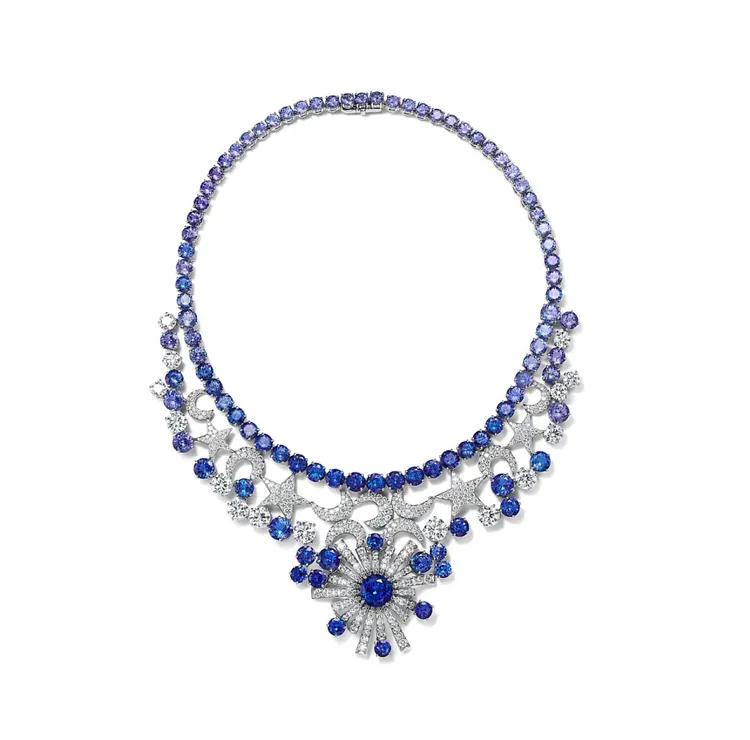 Tiffany Jean Schlumberger by Tiffany星月造型高級珠寶項鍊。品牌提供