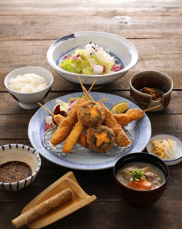 六揚勝串炸套餐。業者提供