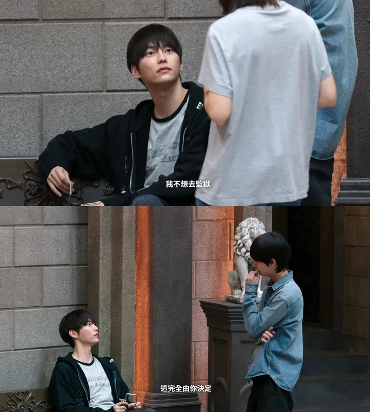 鄭泫揆出爾反爾，曾說想去監獄看看，等到崔玹準有主導權時，又說不想去監獄。翻攝Netflix