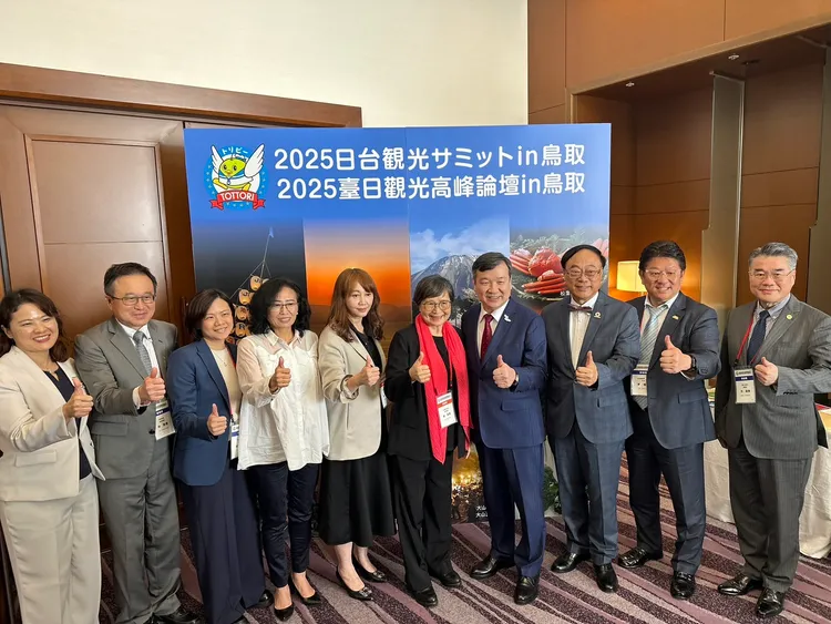 台灣代表團出席「台日觀光高峰論壇」。觀光署提供