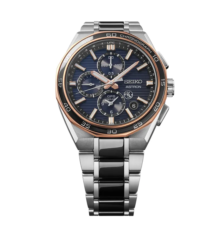Seiko Astron 5X83 雙時區計時腕錶SSH180J1（限量款），11萬元。品牌提供
