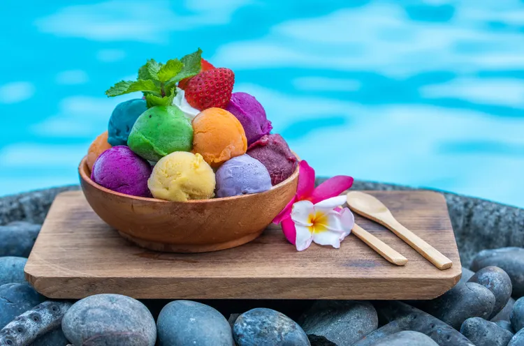 太魯閣晶英酒店夏季限定「又見彩虹」冰品，清涼消暑。太魯閣晶英酒店提供