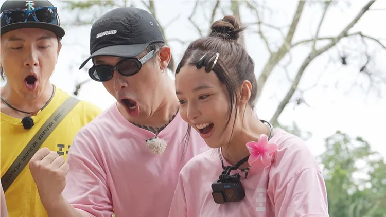 坤達（左起）、「玖壹壹」健志+Mia。綜藝玩很大提供