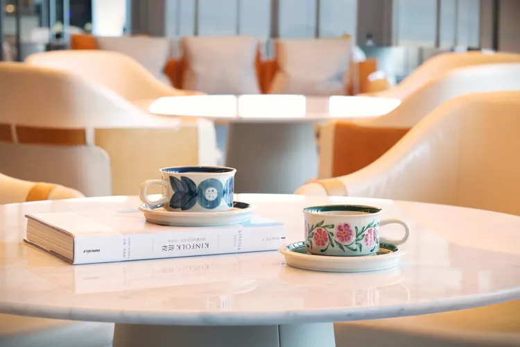 現場能以每組950元收藏經典杯盤組。台北漢來大飯店提供