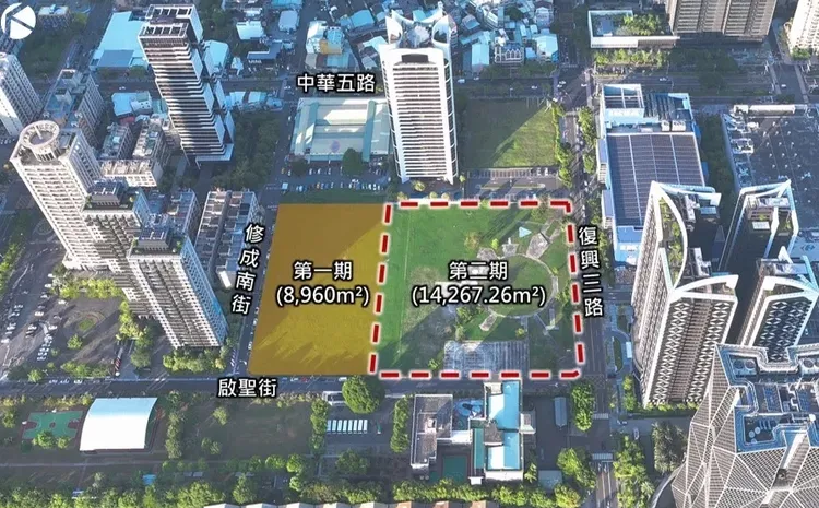 「前鎮亞灣智慧公宅公辦都更案」區段位於亞洲新灣區，未來將規劃將近1500戶公私住宅。高市都發局提供