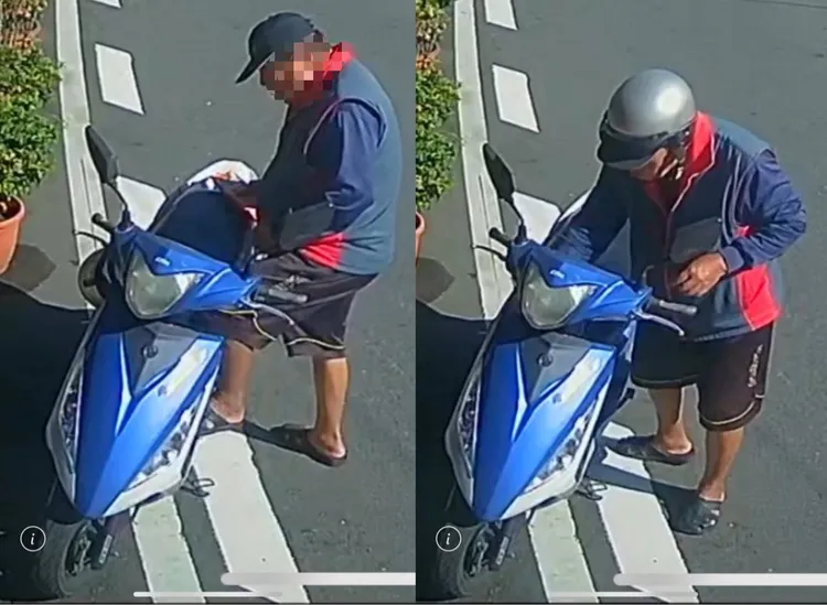 苦主向廟方調閱監視器畫面，並將影片PO網，稱老闆吃不到蛋黃酥很傷心。取自彰化人大小事