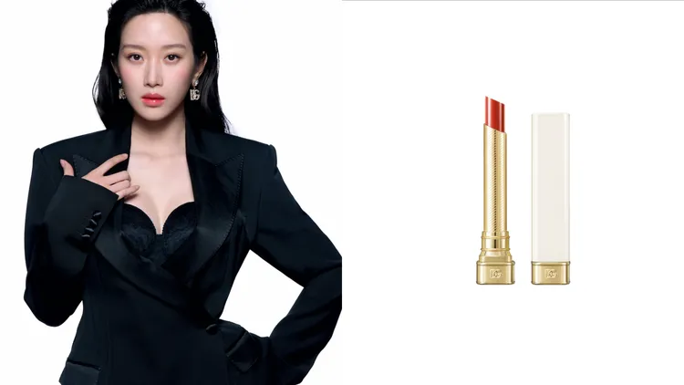 文佳煐演繹唯我水感奢光唇膏#MY20184。品牌提供