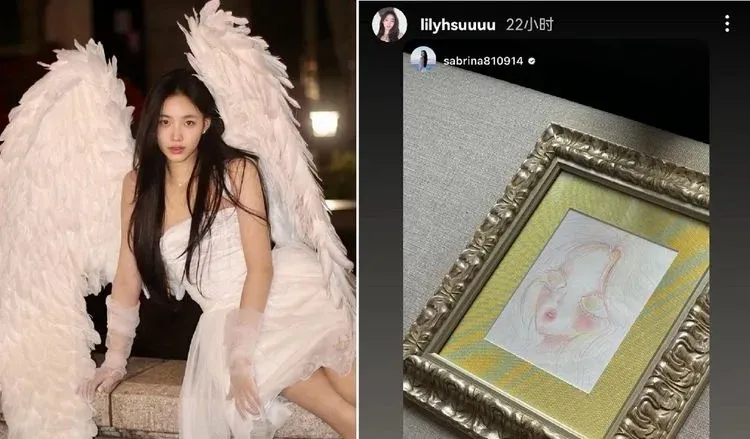 Lily去年參與「兒少藝術博覽會」活動展出的作品。翻攝Lily IG