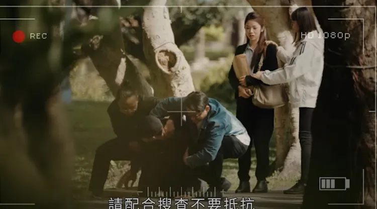 警方逮到車手。翻攝自凱基人壽YT