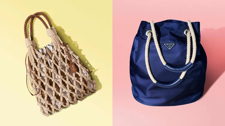 PRADA海洋風男士包款。品牌提供